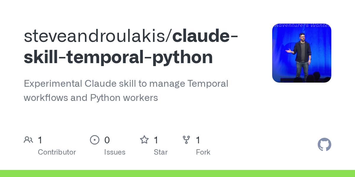 Claude Skill Temporal Python
