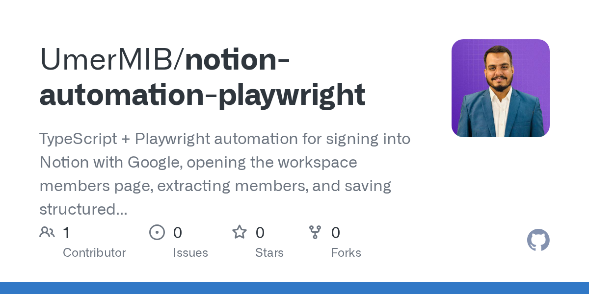 Notion Automation Playwright