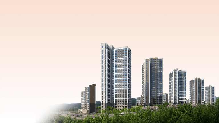 울산 다운2지구 우미 린 어반파크 조감도