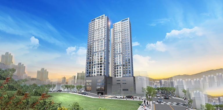 북항 월드메르디앙 그랑블루 조감도