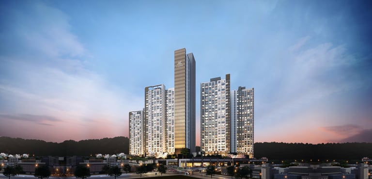 우정동 한양립스 더 센트럴 단지 배치도 1