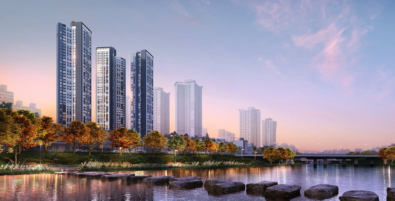 동래 반도 유보라 조감도