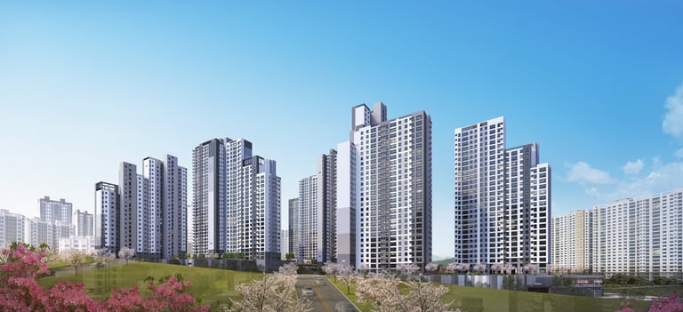 울산 지웰시티 자이 2단지 조감도