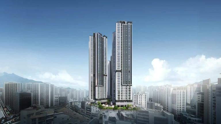 금정산 하늘채 루미엘 조감도