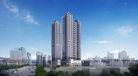힐스테이트 문수로 센트럴 1단지 조감도