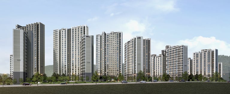울산다운2지구 A-10블록 공공분양주택 조감도
