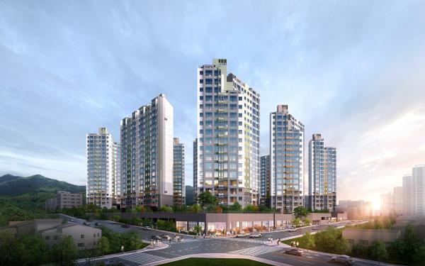 울산 우정혁신도시 B1블록(골드클래스) 분양전환 후 잔여세대 단지 배치도 1