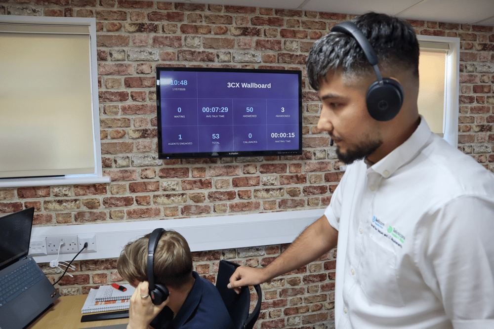 Manage and monitor incoming calls via 3CX Wallboard display in office | Bellcom