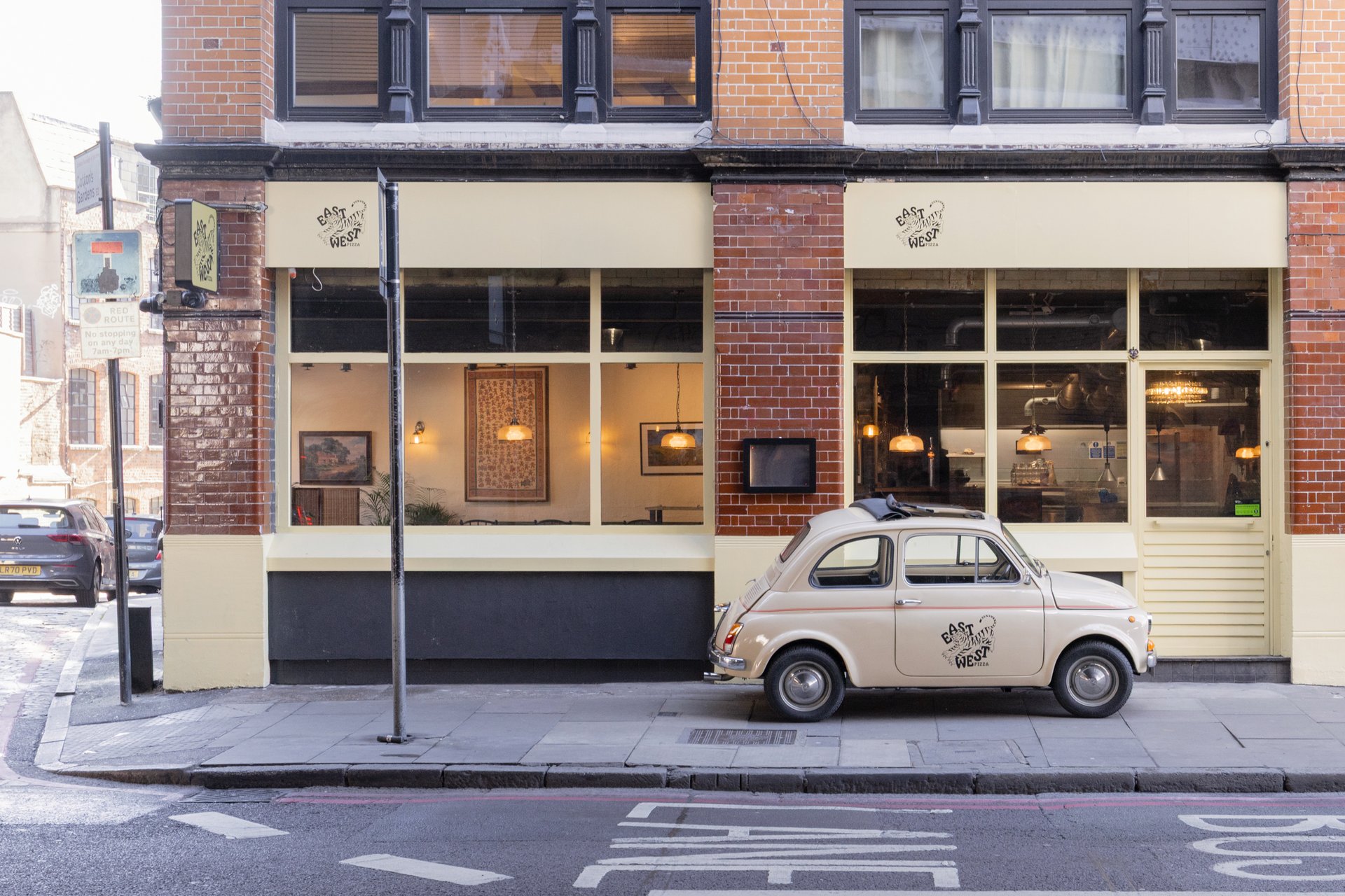 Shoreditch | East West Pizza restaurant interior