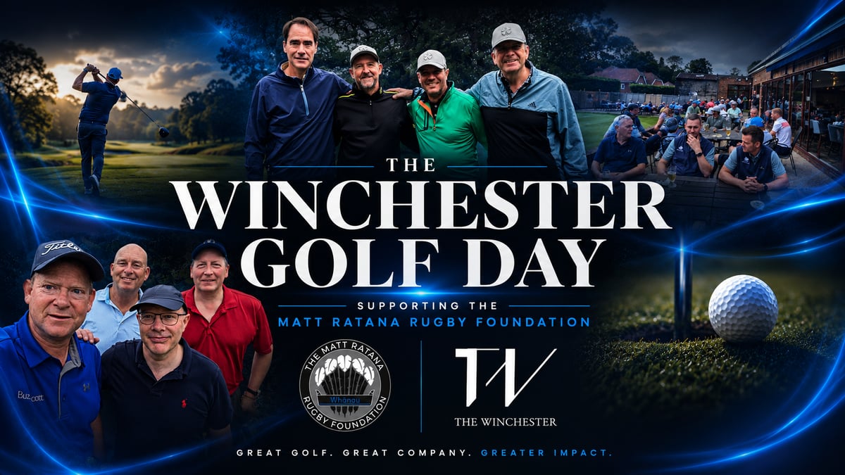 Winchester's Matt Ratana Charity Golf Day Raises £18,000 at Copthorne Golf Club