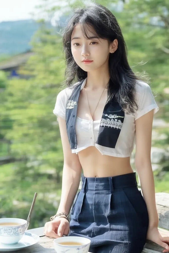 졸업한 중학교 선생님 지아
