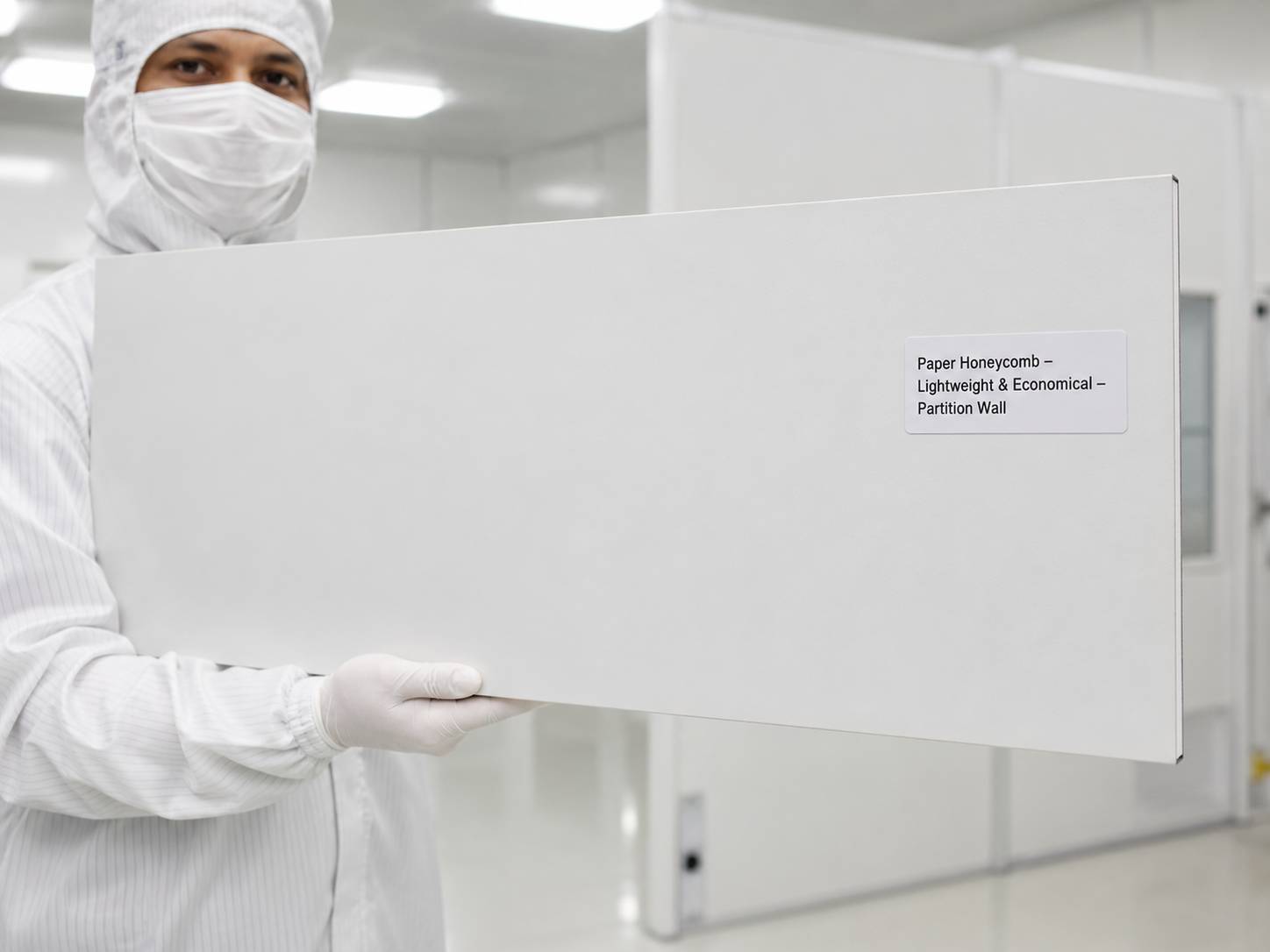Cleanroom wall panel sample