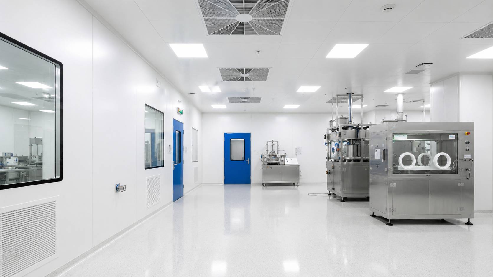 Cleanroom panel production sample