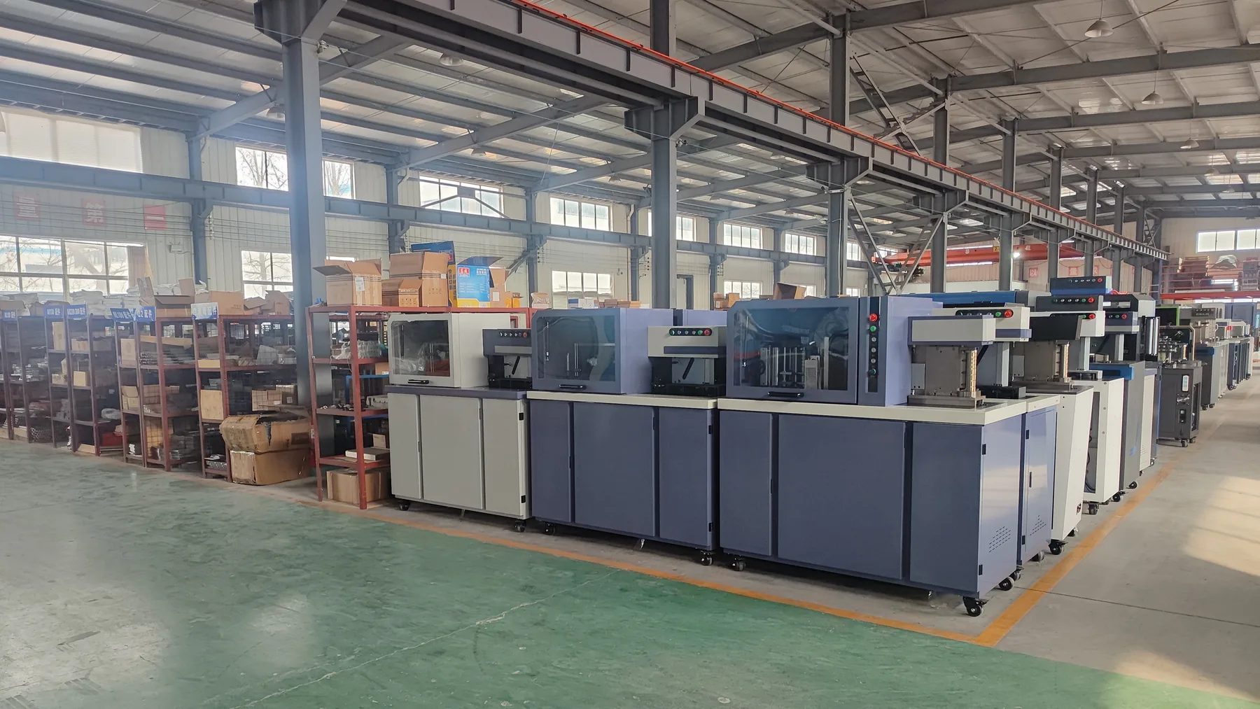 SENQ-Maschinen in der Werkhalle in Weifang