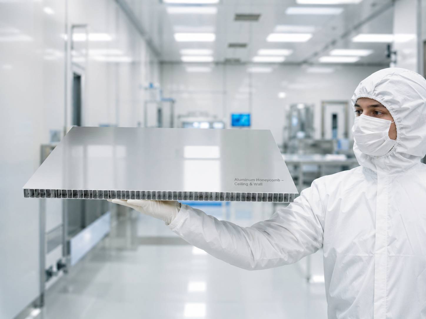 Cleanroom panel layer composition
