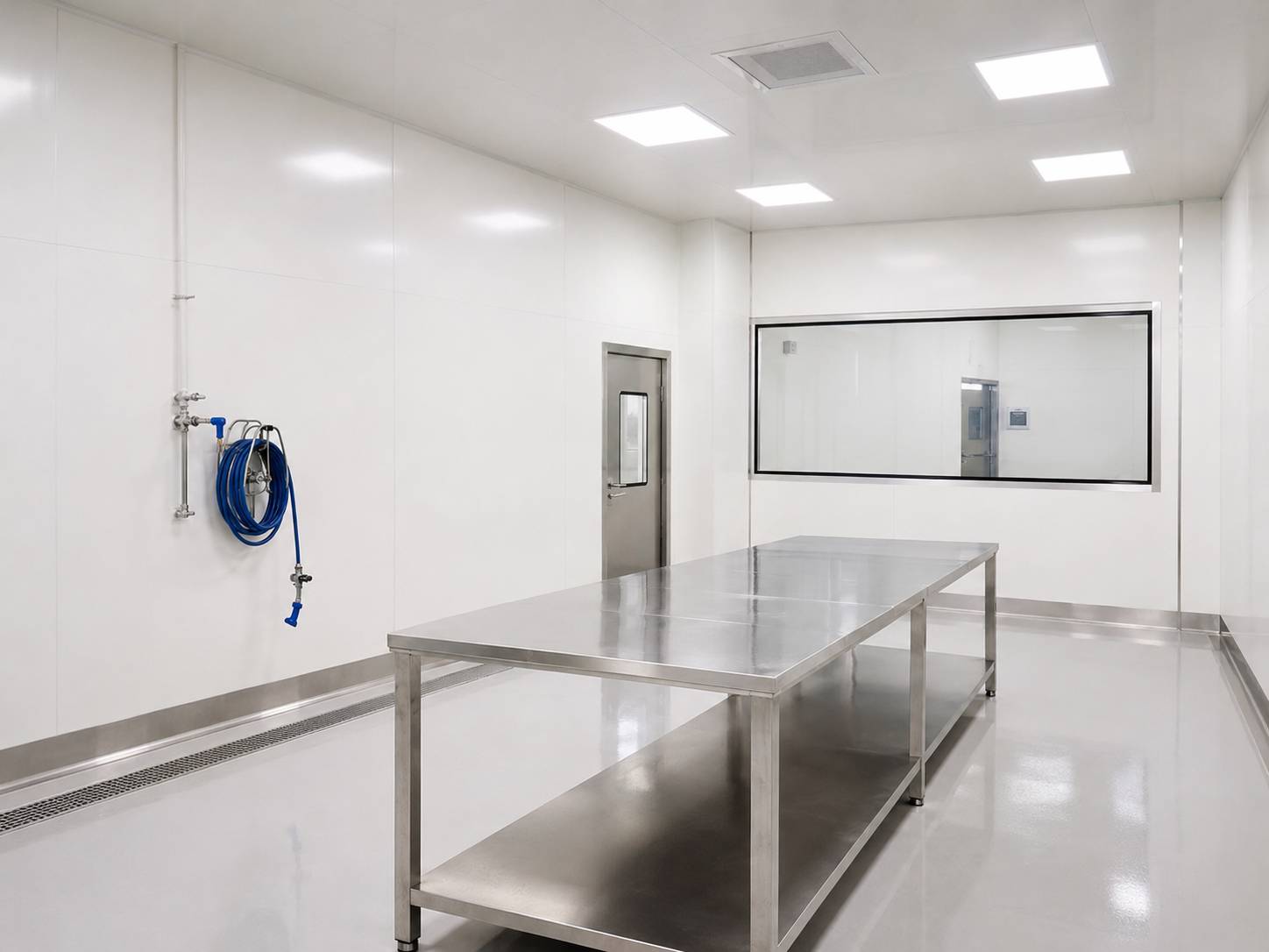 Cleanroom panel line sample
