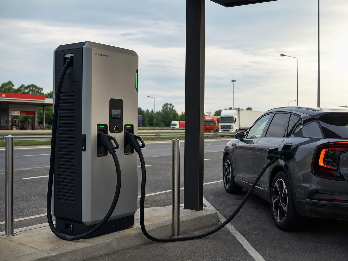 240–600 kW Dual-Gun DC Charger