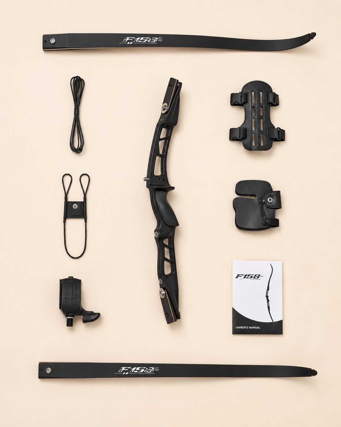 F158 kit contents laid out