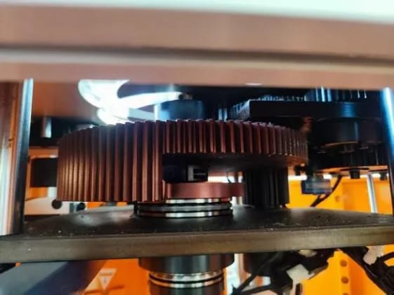 PF series gear transmission detail from the model product material