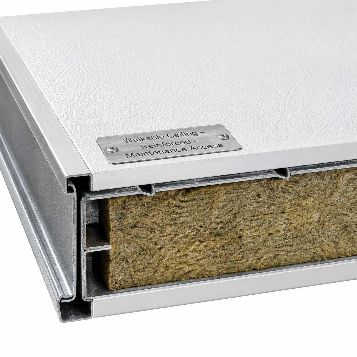 Walkable cleanroom ceiling panel