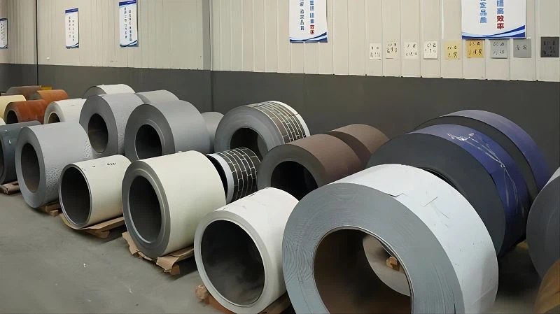 Galvalume steel coils prepared for decorative metal siding production