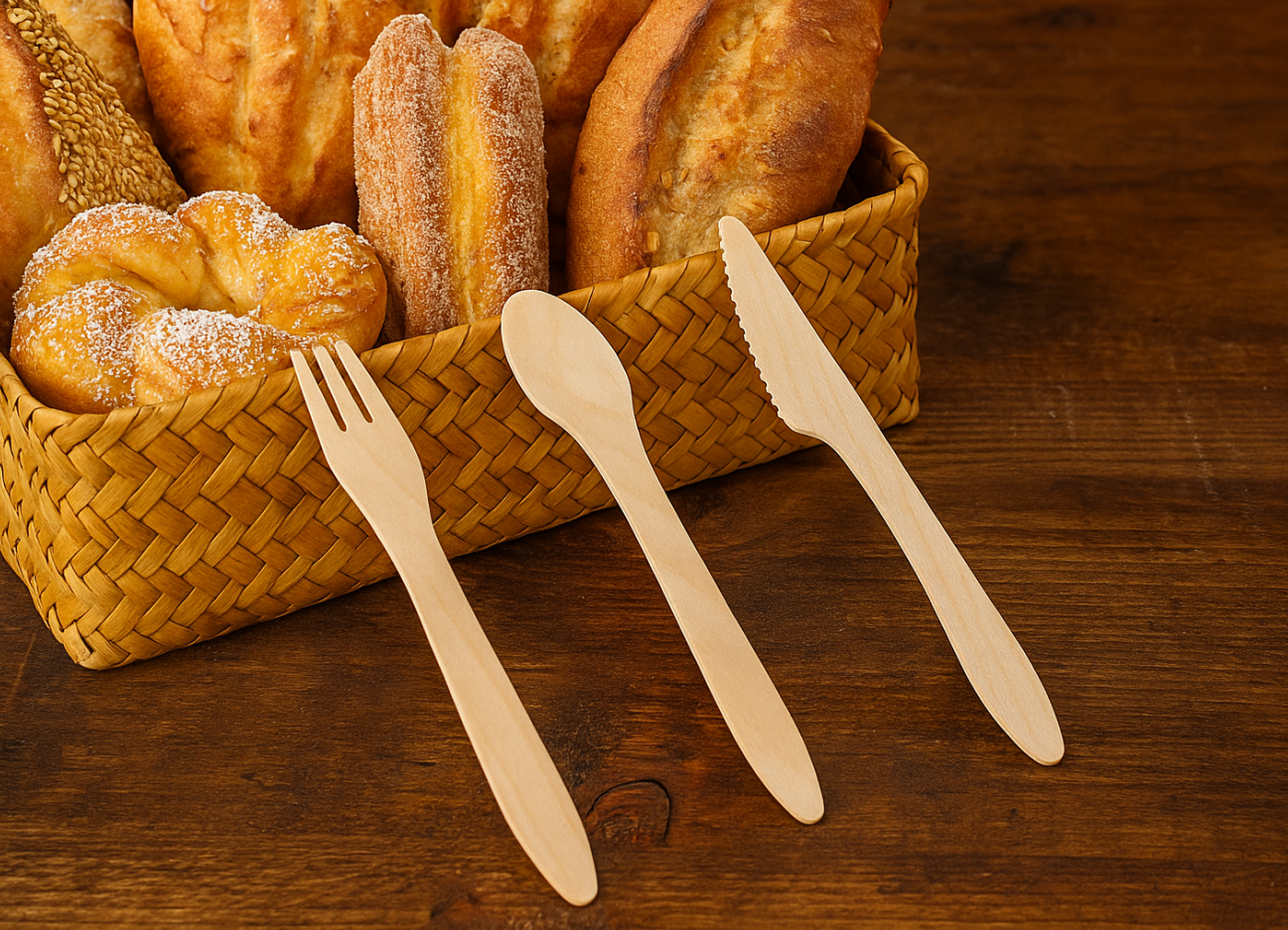 Wood Cutlery — Sustainable birchwood