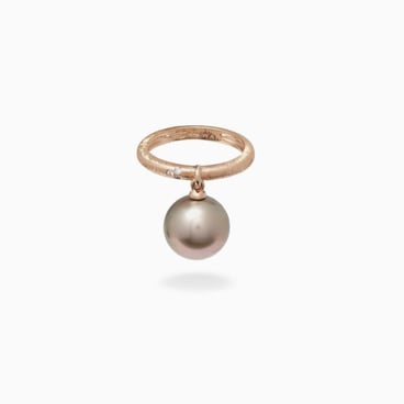 Tahitian Pearl Suspended Ring