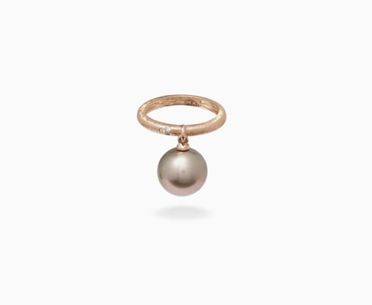 Tahitian Pearl Suspended Ring