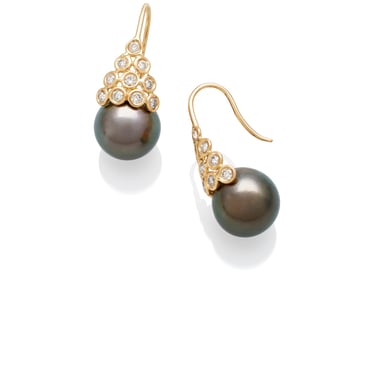 Mirandole Earrings with Diamonds