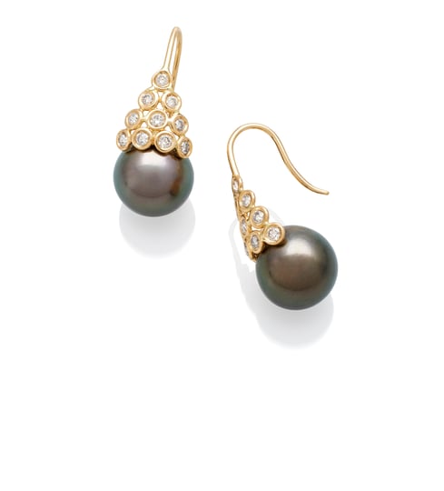 Mirandole Earrings with Diamonds