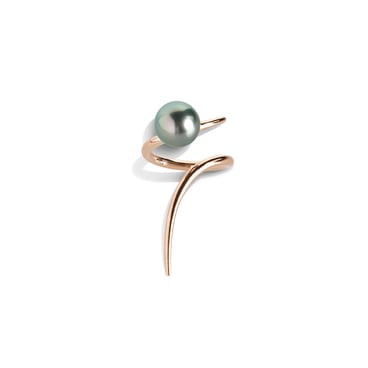 Twirl Ring with Tahitian Pearl