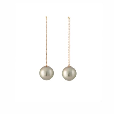 Hanging Earrings - Pearl & Gold