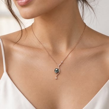 Pinctada Necklace in 18kt Pink Gold