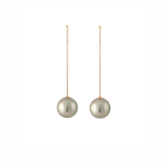 Hanging Earrings - Pearl & Gold