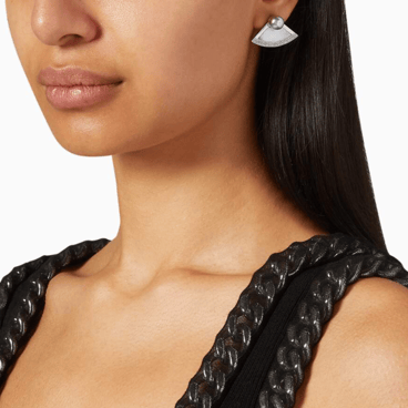 Muse Diamond and Tahitian Pearl Earrings