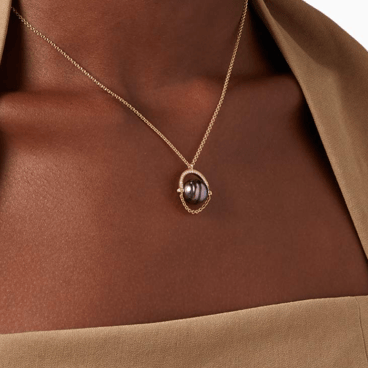 Entrelace Necklace With Tahitian Pearls