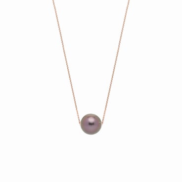 Chain Pearl Pendant Necklace