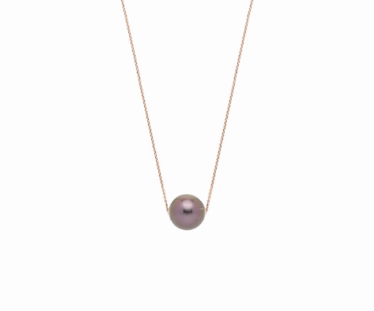 Chain Pearl Pendant Necklace
