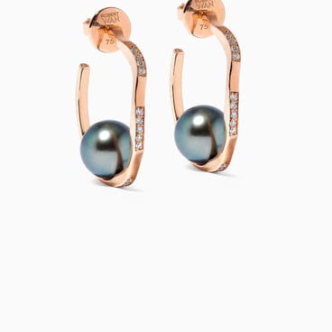 Pinctada Pearl Hoop Earrings