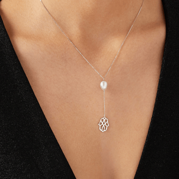 Hamsa Necklace With Gold