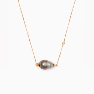 My First Pearl Necklace in Gold