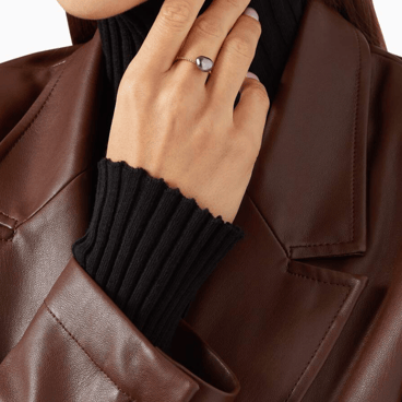 Keshi Pearl Twisted Ring