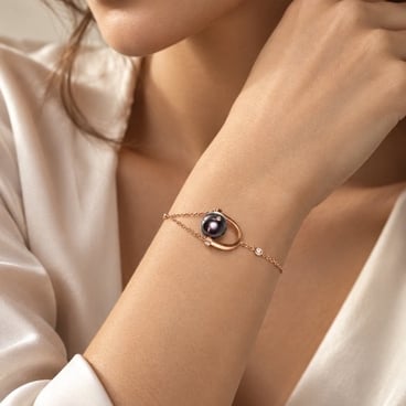 Entrelace Bracelet with Gold