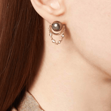 Entrelace Earrings Diamonds
