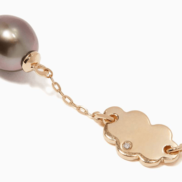 My First baby pearl bracelet chain - Sky Pearl & Gold