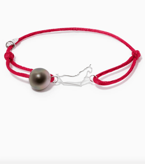 Tahitian Pearl Charm Bracelet - Red