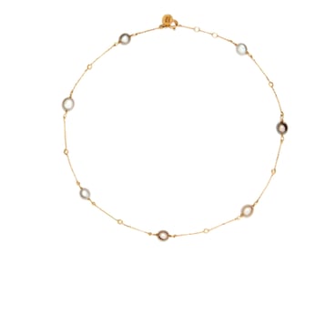 My First Pearl Choker in Yellow Gold