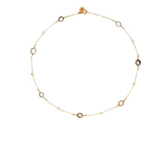Gold Keshi Pearl Choker Elegance