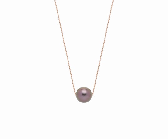 Chain Pearl Pendant Necklace