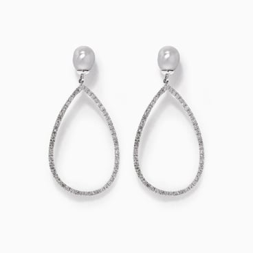 Talisman Long Earrings with Tahitian Pearl